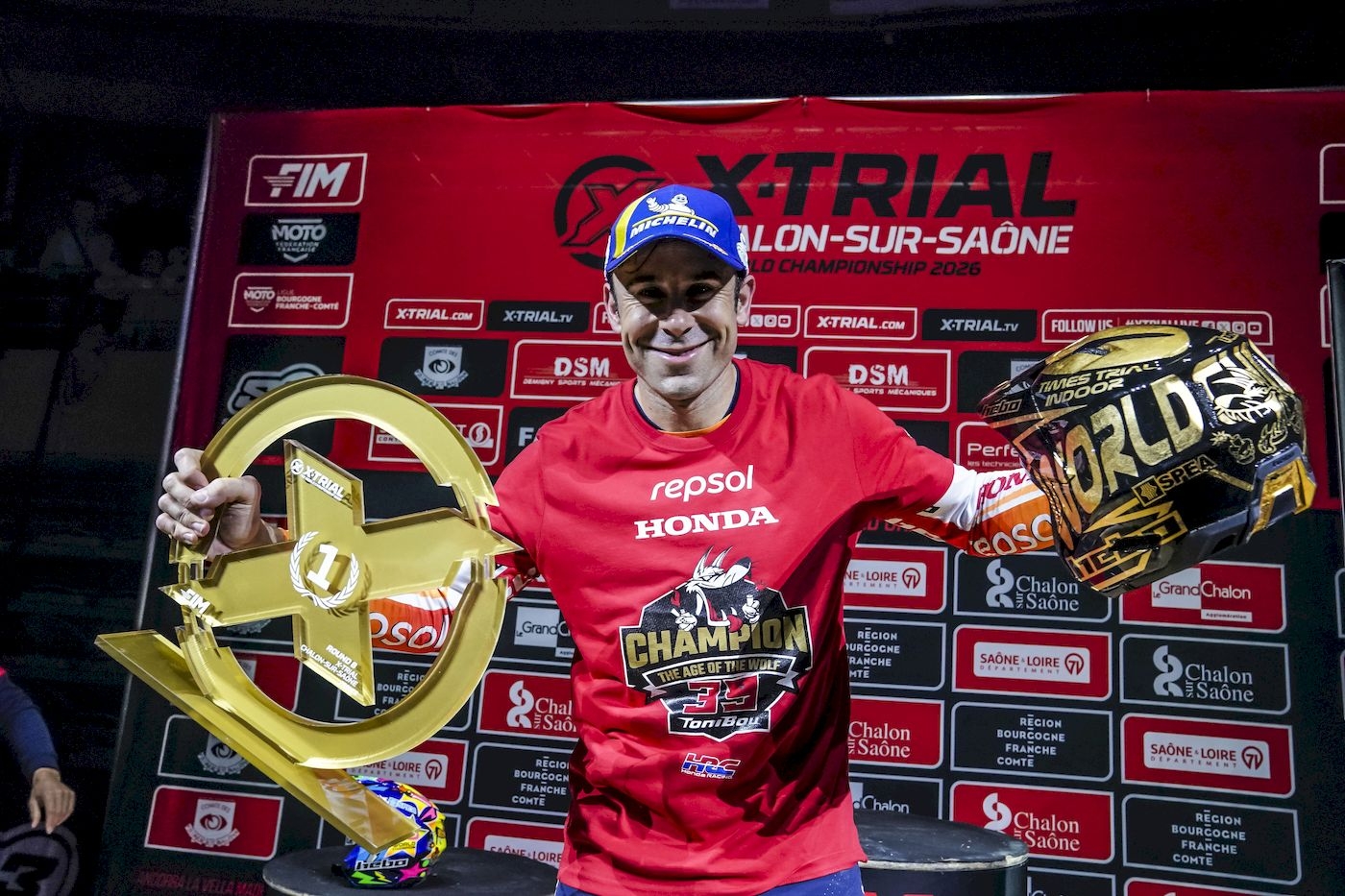 Toni Bou secures his twentieth World Champion title in Chalon-sur-Sa�ne