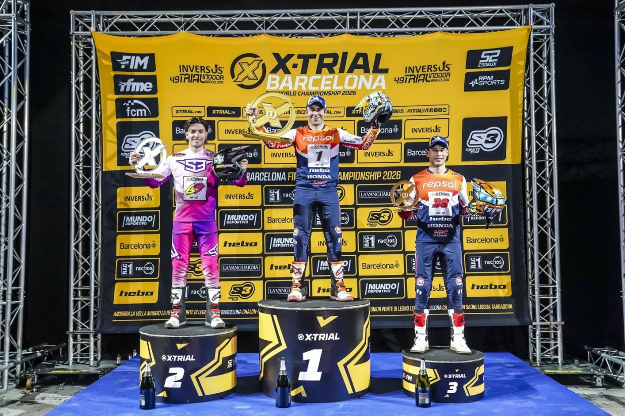 X-Trial Barcelona 2026 - Podium