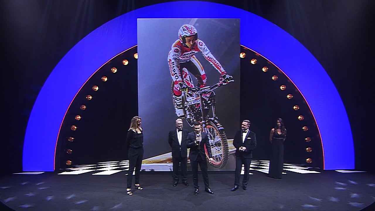 X-Trial World Champion Toni Bou at the FIM Awards 